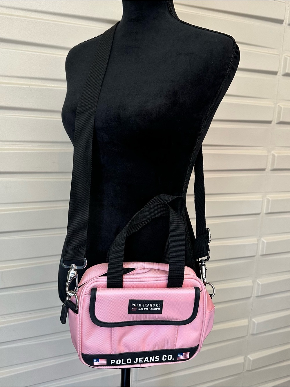 Vintage Ralph Lauren Polo Small Crossbody Bag, shoulder or handbag, luxe vibe
